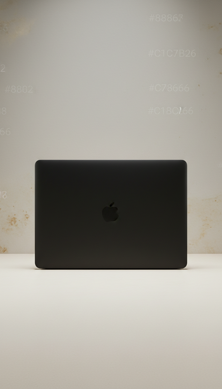 Case minimalista para laptop obsidian